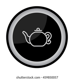 Web line icon. Teapot