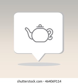 Web line icon. Teapot