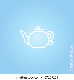 Web line icon. Teapot