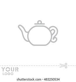 Web line icon. Teapot