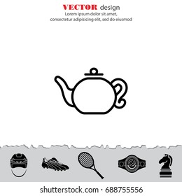 Web line icon. Teapot