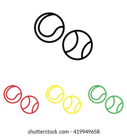 Web line icon. Tennis