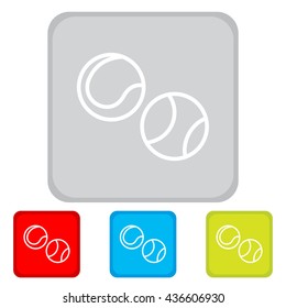 Web line icon. Tennis