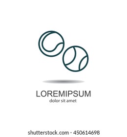Web line icon. Tennis