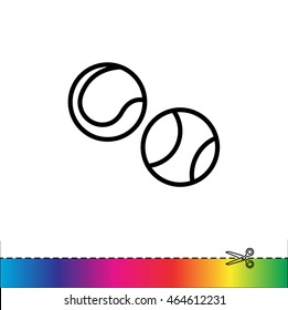Web line icon. Tennis