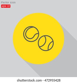 Web line icon. Tennis