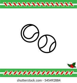 Web line icon. Tennis