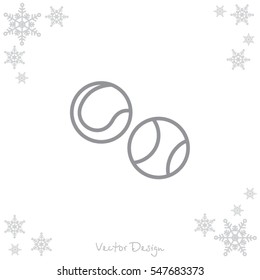Web line icon. Tennis