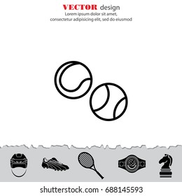 Web line icon. Tennis
