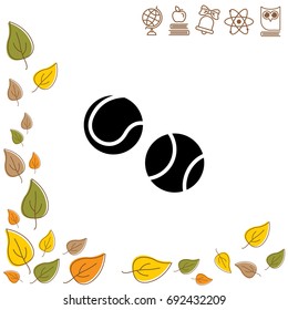 Web line icon. Tennis