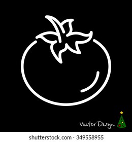 Web line icon. Tomato.