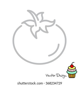 Web line icon. Tomato.