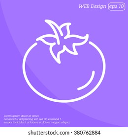 Web line icon. Tomato.