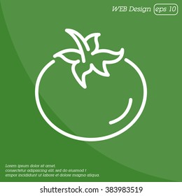Web line icon. Tomato.