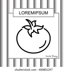 Web line icon. Tomato.