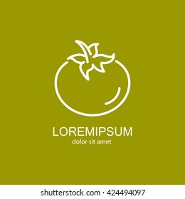 Web line icon. Tomato.
