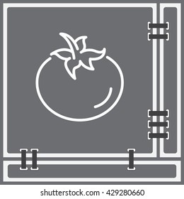 Web line icon. Tomato.