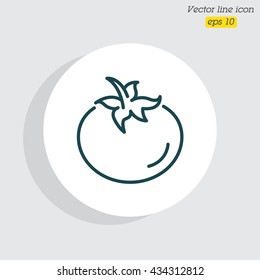 Web line icon. Tomato.