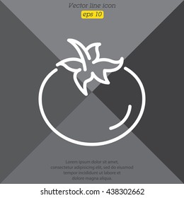 Web line icon. Tomato.