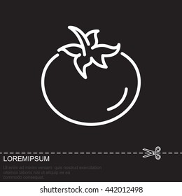 Web line icon. Tomato.