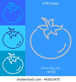 Web line icon. Tomato.