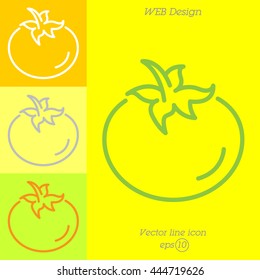 Web line icon. Tomato.