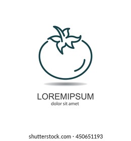 Web line icon. Tomato.