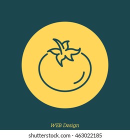 Web line icon. Tomato.