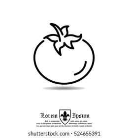Web line icon. Tomato.