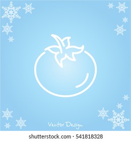 Web line icon. Tomato.