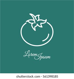 Web line icon. Tomato.