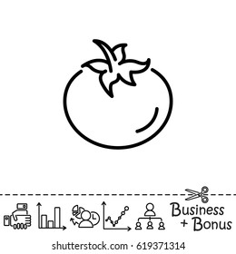 Web line icon. Tomato.