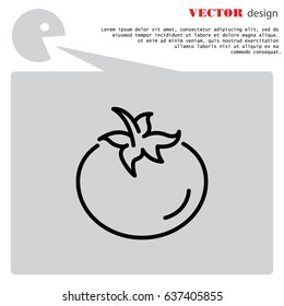 Web line icon. Tomato.