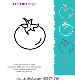 Web line icon. Tomato.