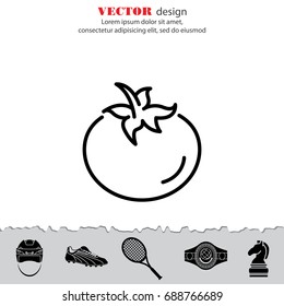 Web line icon. Tomato.
