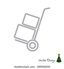 Web line icon. Trolley