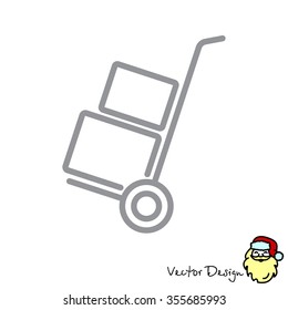 Web line icon. Trolley