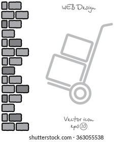 Web line icon. Trolley