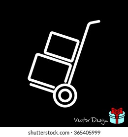 Web line icon. Trolley