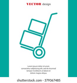 Web line icon. Trolley