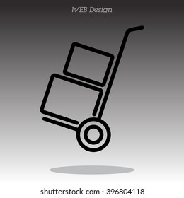 Web line icon. Trolley