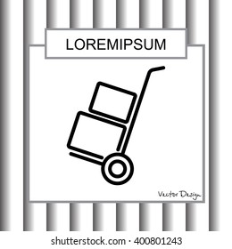 Web line icon. Trolley