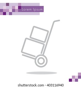Web line icon. Trolley