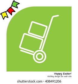 Web line icon. Trolley