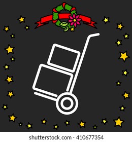 Web line icon. Trolley