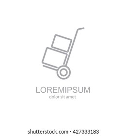 Web line icon. Trolley