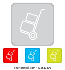 Web line icon. Trolley