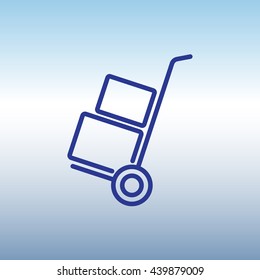 Web line icon. Trolley