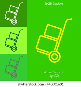 Web line icon. Trolley