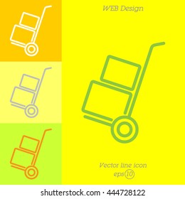 Web line icon. Trolley